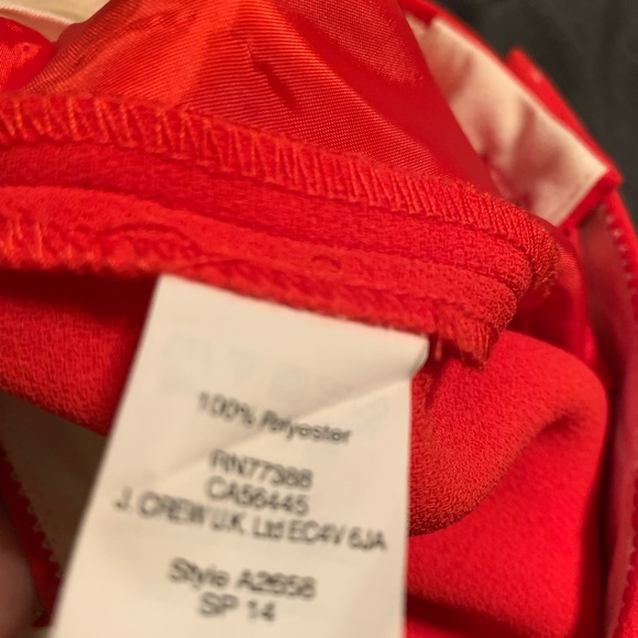 J Crew red pleated trouser shorts - Picture 3 of 3